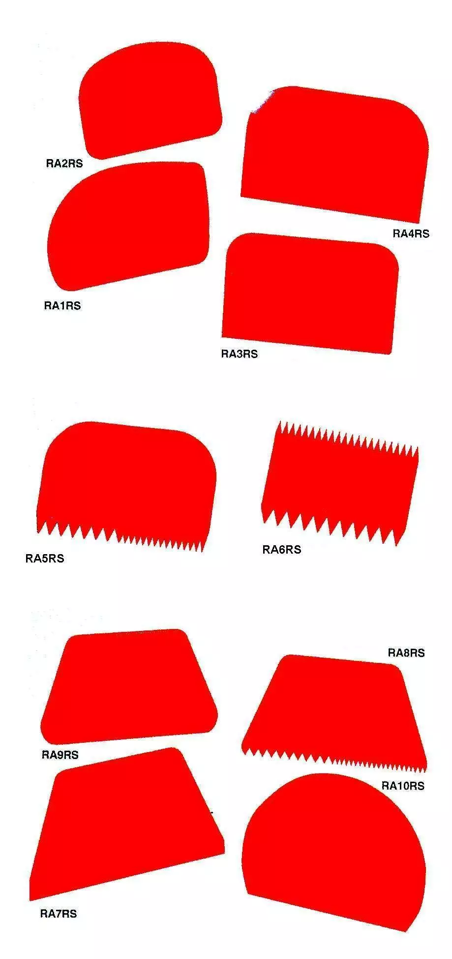 RA2RS, RA4RS, RA1RS, RA3RS, RA5RS, RA6RS, RA9RS, RA10RS